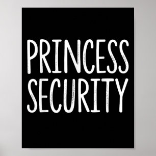 Póster Seguridad Princesa Halloween Disfraces Papá Hombre