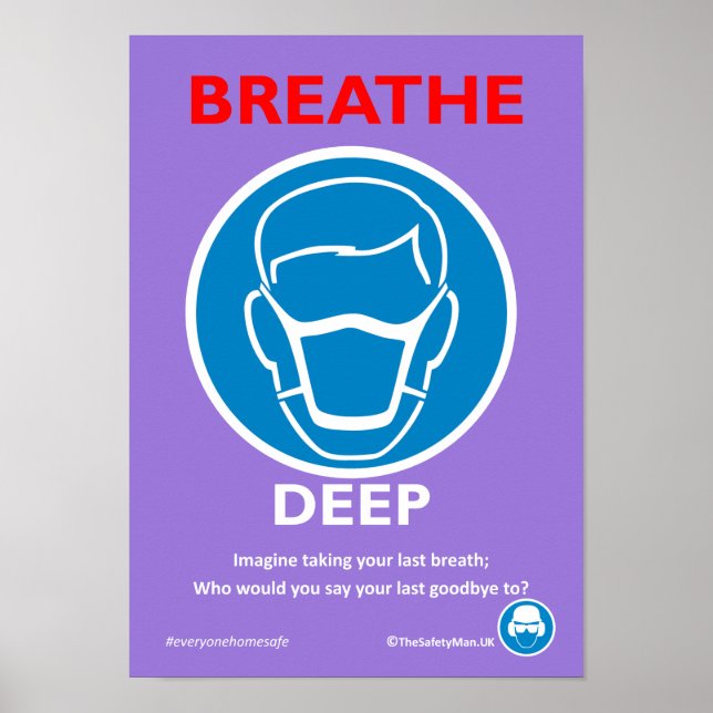 Póster Seguridad RPE profunda respiratoria (Frente)