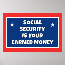 Póster Seguridad Social Ganó Dinero