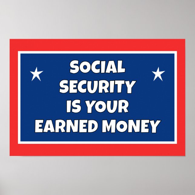 Póster Seguridad Social Ganó Dinero (Frente)