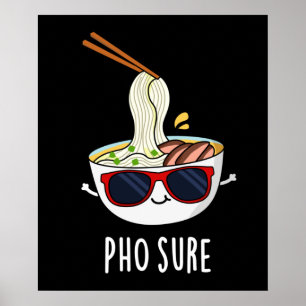 Póster Seguro Gracioso Pho Soul Fideicomiso Pun Dark BG