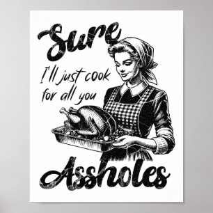 Póster Seguro que cocinaré para todas ustedes, Damas del 