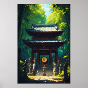 Póster "Seijaku no Mon" – Puerta de la Tranquilidad