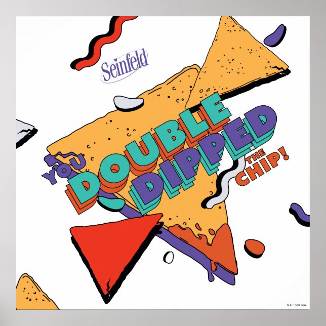Póster Seinfeld | Doble caída del chip (Frente)