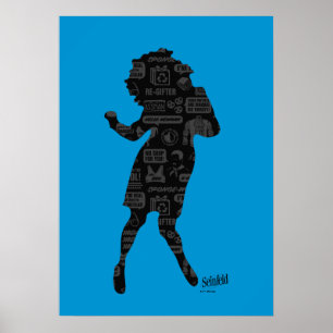 Póster Seinfeld Elaine Dance Silhouette