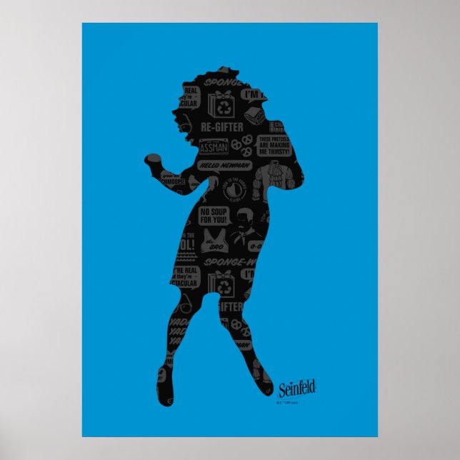 Póster Seinfeld | Elaine Dance Silhouette (Frente)