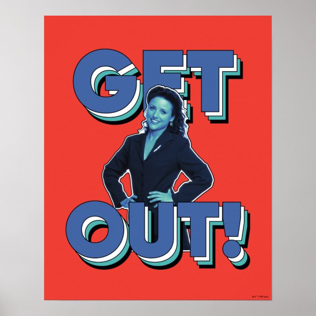 Póster Seinfeld | Elaine - ¡Fuera! (Frente)