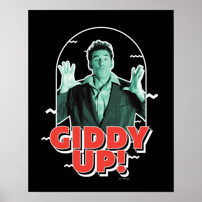 Póster Seinfeld | Kramer - ¡Giddy Up! (Frente)
