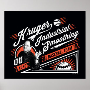 Póster Seinfeld   Kruger Industrial Baseball