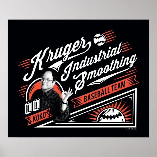 Póster Seinfeld | Kruger Industrial Baseball (Frente)