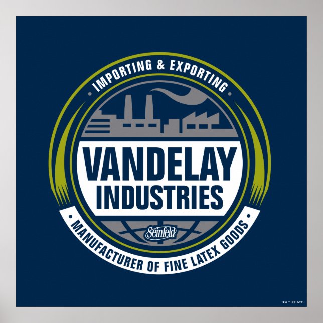 Póster Seinfeld | Logotipo de las industrias de vanretard (Frente)
