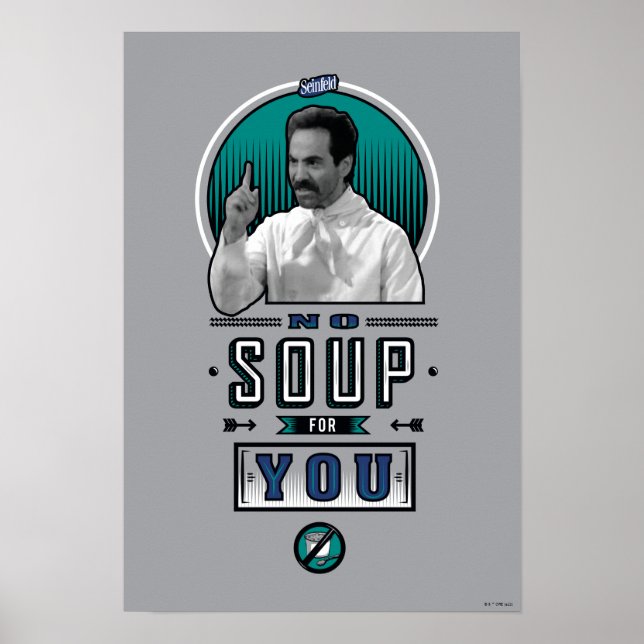 Póster Seinfeld | Sin Sopa Para Usted Gráfico (Frente)