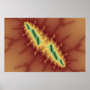 Póster Seis bandas - Poster fractal