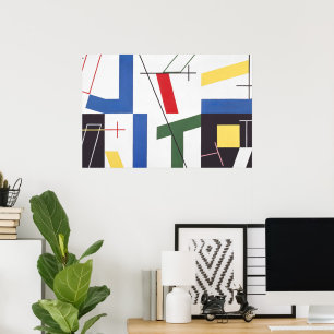 Póster Seis espacios con cruces   Sophie Taeuber-Arp  