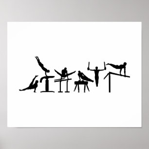 Póster Seis luchas Hexathlon