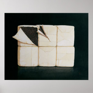 Póster Seis paquetes apilados