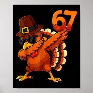 Póster Seis-siete-67-acción-de-gracias-meme-divertido-agr