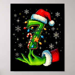 Póster Seis Siete 67 Meme Divertido Navidad Pareja Combin