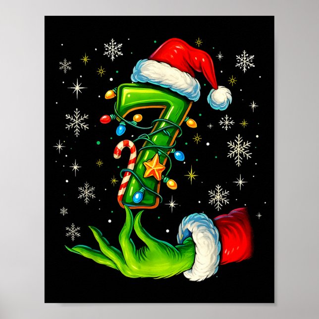 Póster Seis Siete 67 Meme Divertido Navidad Pareja Combin (Frente)