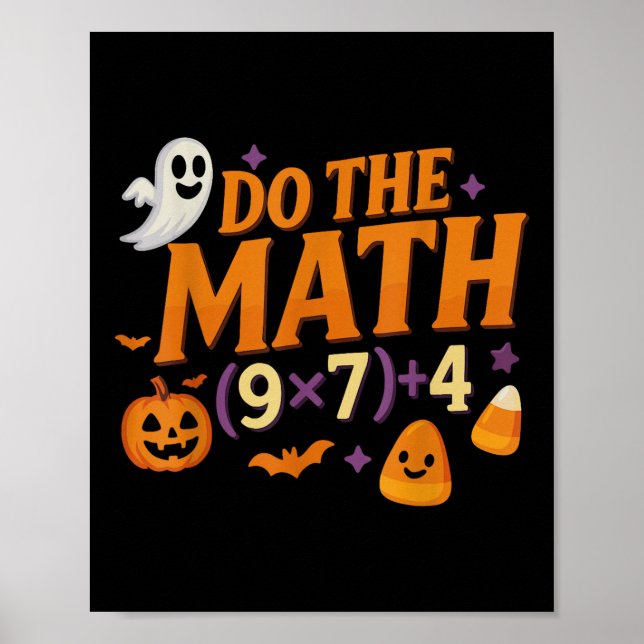Póster Seis Siete 67 Meme Haz Las Cuentas Halloween Alpha (Frente)