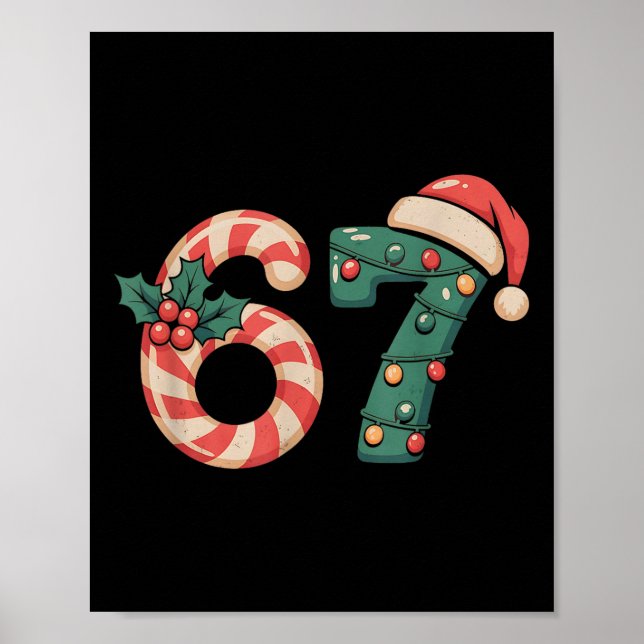 Póster Seis Siete 67 Meme Navidad  (Frente)