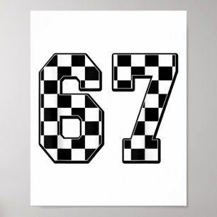 Póster Seis Siete 67 Meme Número 67 