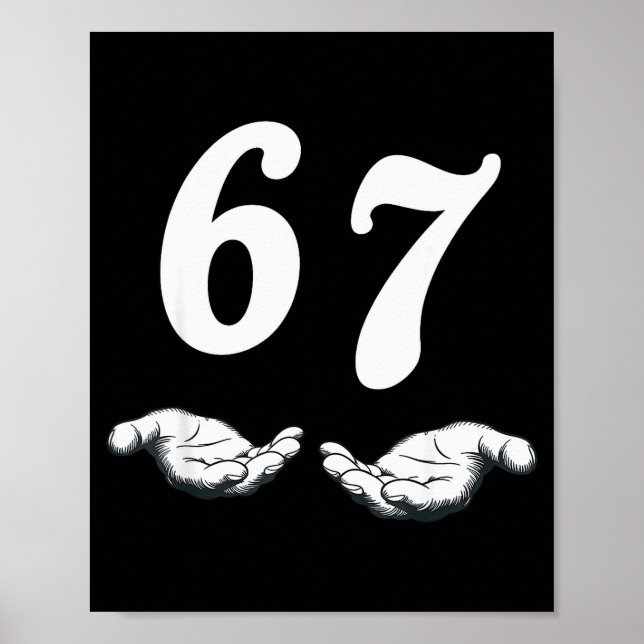 Póster Seis Siete 6 7 Meme  (Frente)