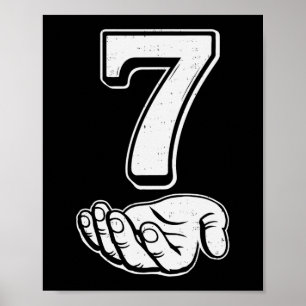 Póster Seis Siete 6 7 Meme Gen Alfa Argot 6 7 Manos Parej