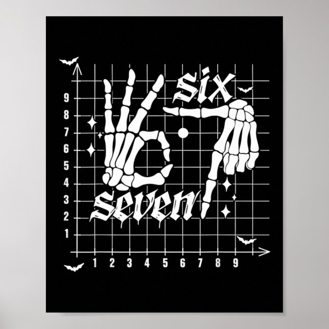 Póster Seis Siete Coordenada (6  (Frente)