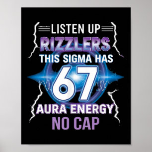 Póster Seis Siete Escuchen Rizzlers Este Sigma Tiene 67 A