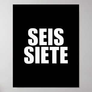 Póster Seis Siete Español