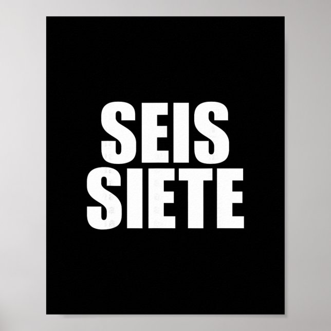 Póster Seis Siete Español  (Frente)