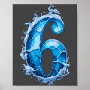 Póster Seis Siete Hielo Llamarativo Meme Divertido 67 Par
