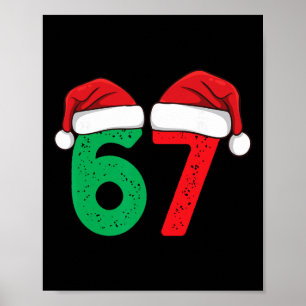 Póster Seis Siete Navidad 6 7 Meme Divertida Navidad