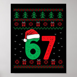 Póster Seis Siete Navidad 6 7 Suéter Feo de Navidad 