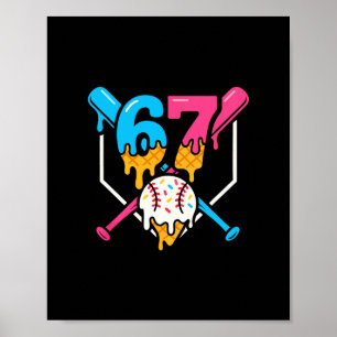 Póster Seis Siete Venden Helado Goteo Genial 67 Gen Alpha