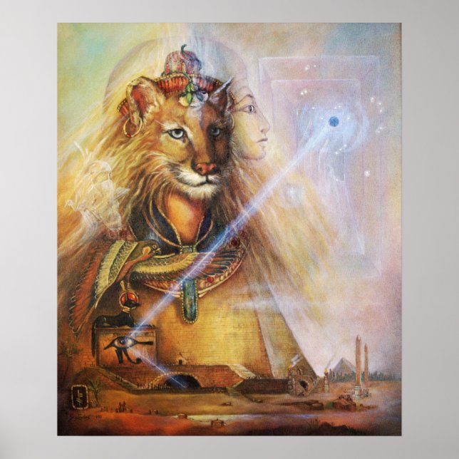 Póster SEKHMET- The Egyptian Lion Goddess (Frente)