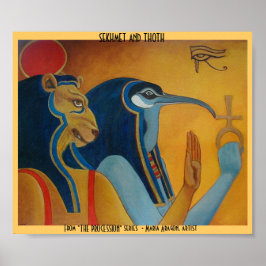 Póster Sekhmet y Thoth