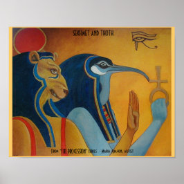 Póster Sekhmet y Thoth