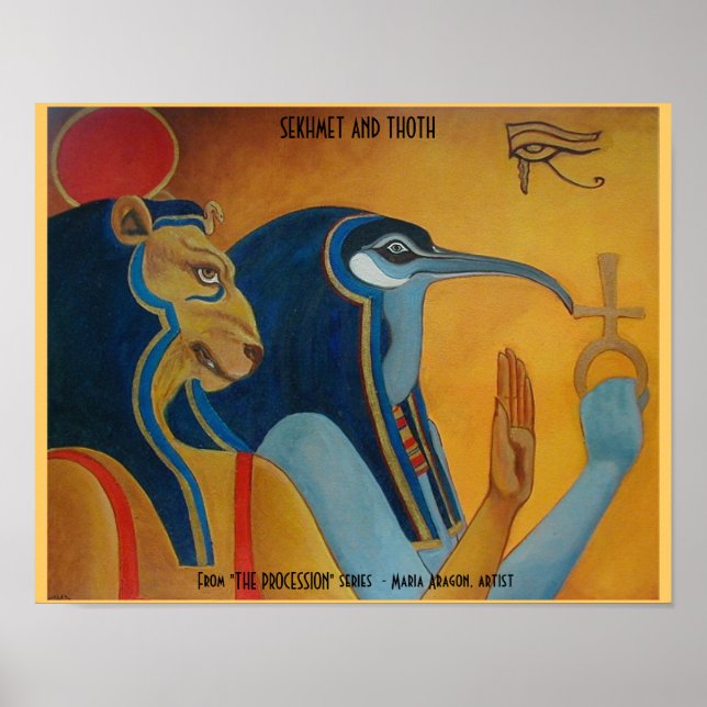 Póster Sekhmet y Thoth (Frente)