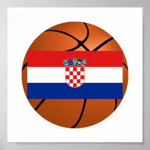 Póster Selección de baloncesto de Croacia