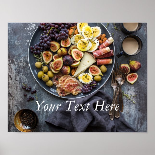 Póster Selección de comida italiana (Frente)