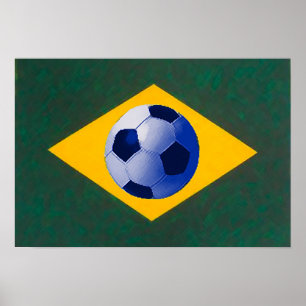 Póster Selección de fútbol de Brasil