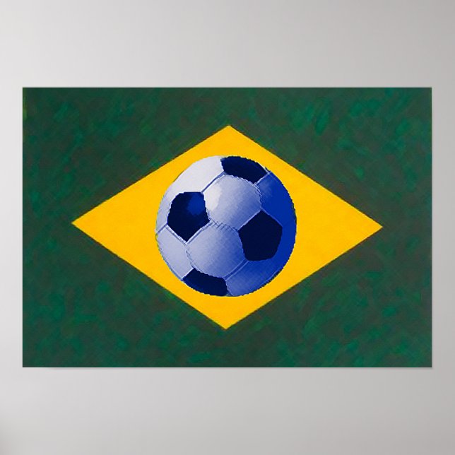 Póster Selección de fútbol de Brasil (Frente)