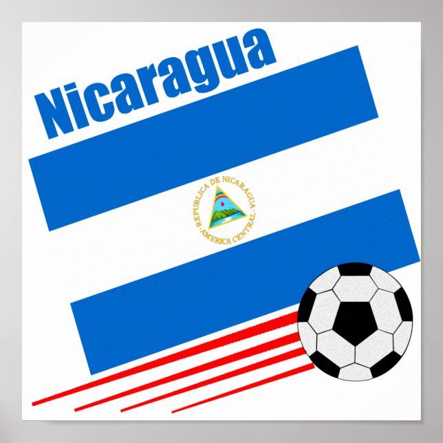 Póster Selección de fútbol de Nicaragua (Frente)