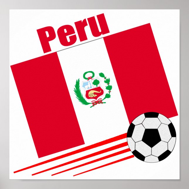 Póster Selección de fútbol de Perú (Frente)