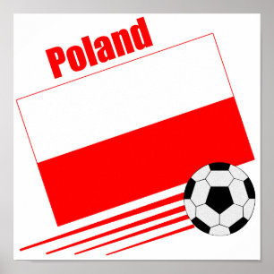Póster Selección de fútbol de Polonia