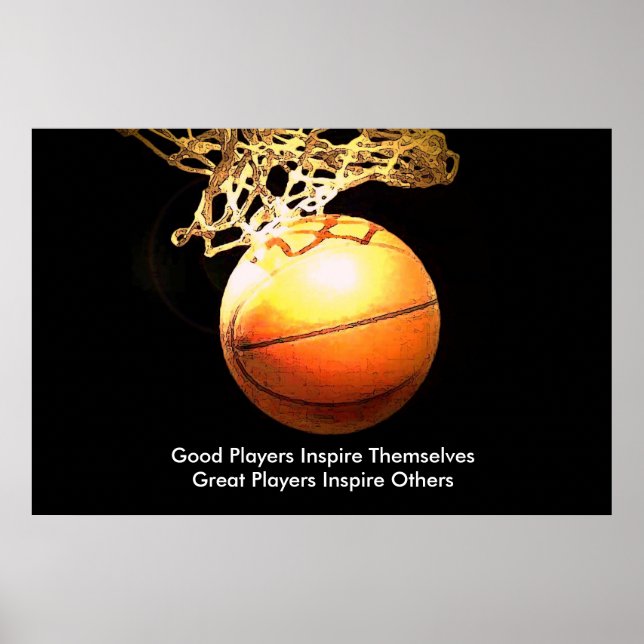 Póster Selección inspiradora de Baloncesto Inspire (Frente)