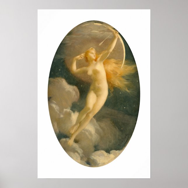 Póster Selene, Diosa de la Luna | Jules Machard (Frente)