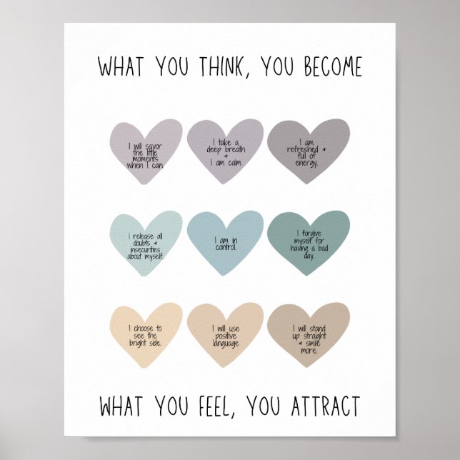 Póster Self-Care Affirmation Poster (Frente)